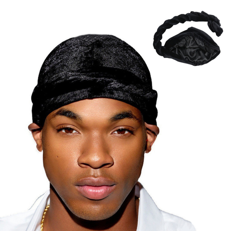 Ethnic Fashion Designer - Solid Color Men's Velvet Head Scarf