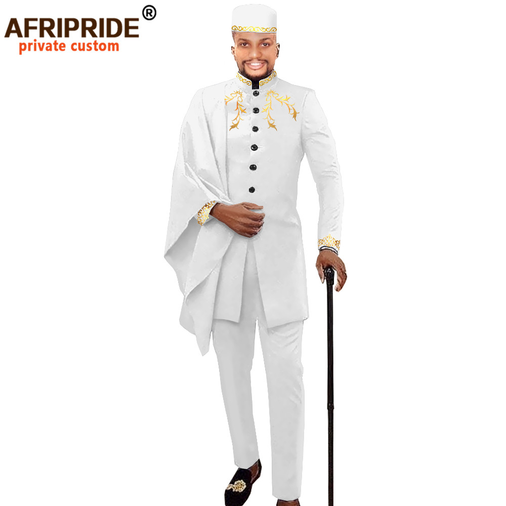 African Ankara Print - African Men Clothing for Party Wedding