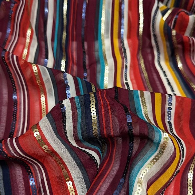 Colorful Striped Embroidered S - огляд і ціна Ethnic Fashion Designer