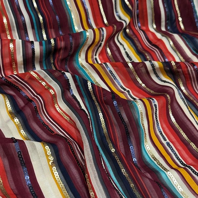 Colorful Striped Embroidered S - огляд і ціна Ethnic Fashion Designer