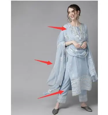 Traditional Indian Punjabi Emb - огляд і ціна Salwar Kameez Set