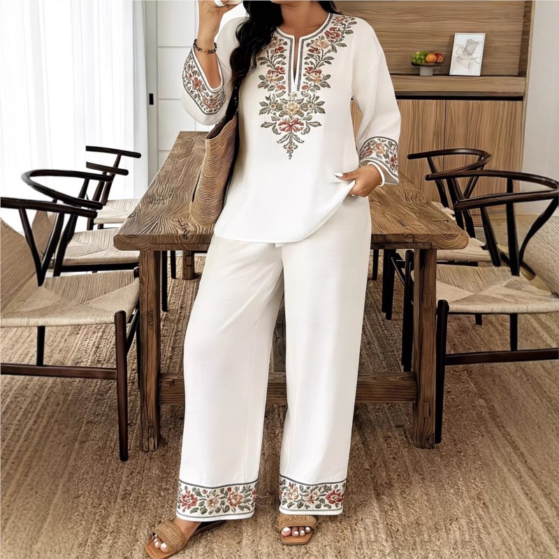 Fashion Retro Printed Long-sle - огляд і ціна Ethnic Fashion For Ladies