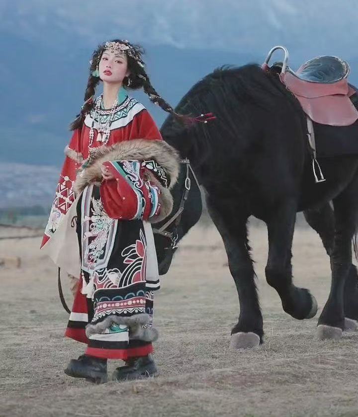 Classic Embroidered Tibetan Ro - огляд і ціна Ethnic Gown