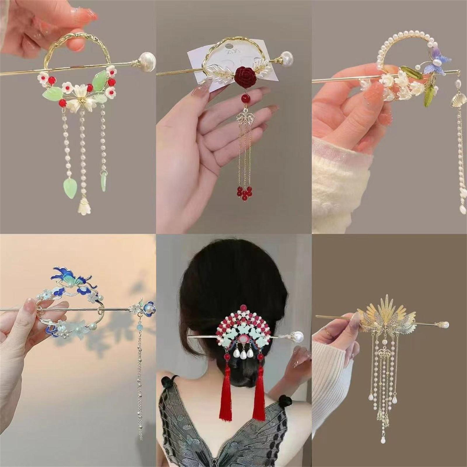 Ethnic Style Hairpin For Women - огляд і ціна Ethnic Fashion Girls