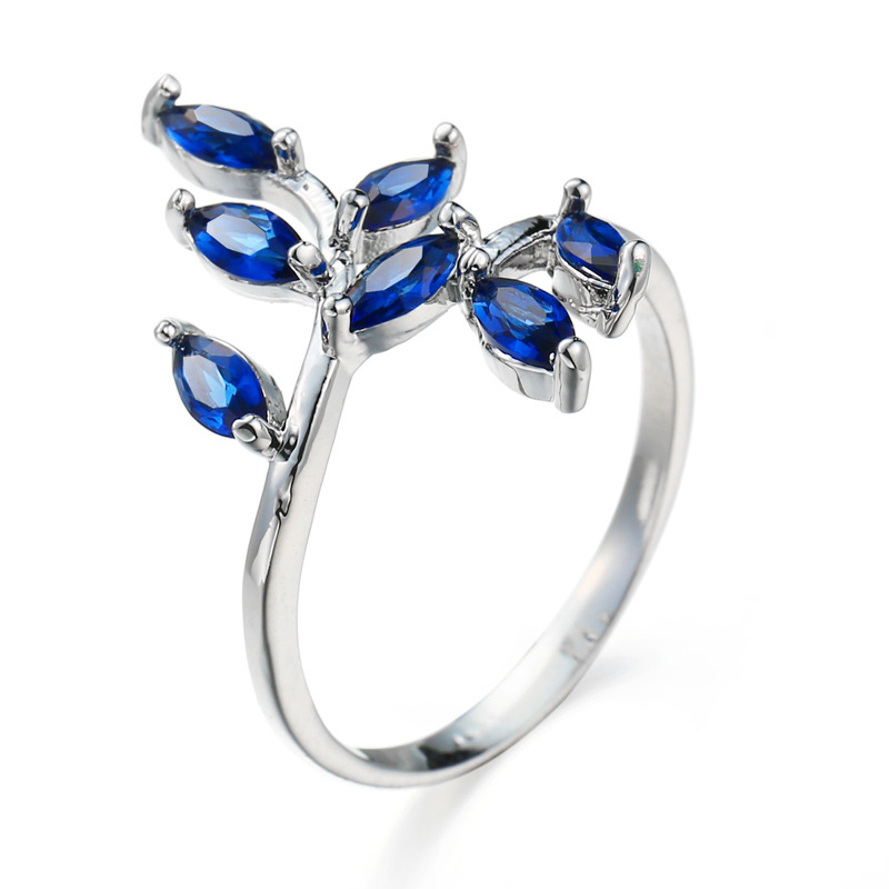 Pretty Blue Leaves Design Ring - огляд і ціна Ethnic Fashion Designer