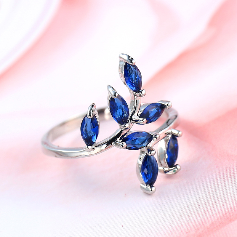 Pretty Blue Leaves Design Ring - огляд і ціна Ethnic Fashion Designer