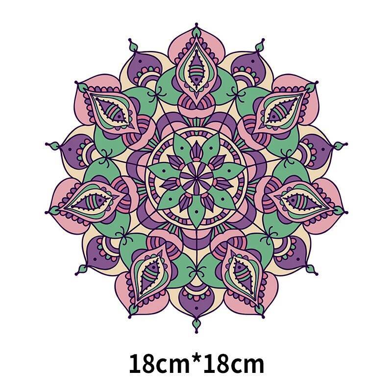 Iron On Patches Yoga Work Clot - огляд і ціна Ethnic Fashion Logo