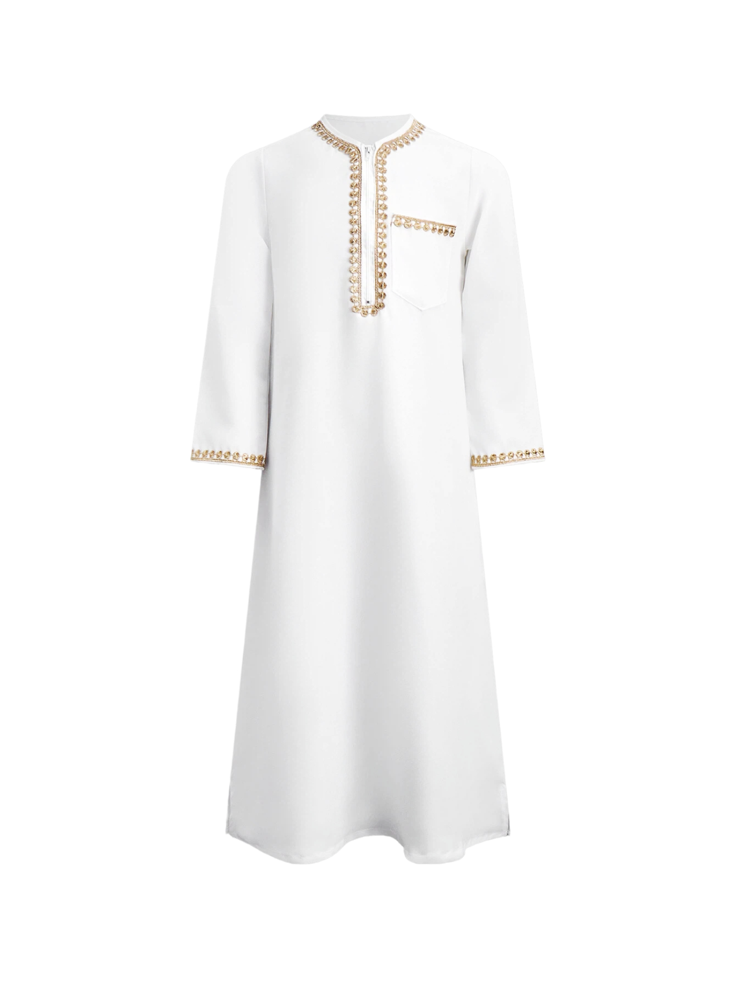 Boys Arabic Thobe White Gold E - огляд і ціна Ethnic Gown