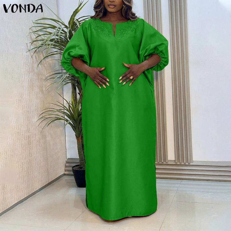 VONDA Plus Size 5XL Flower Pat - огляд і ціна Ethnic Gown