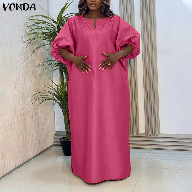 VONDA Plus Size 5XL Flower Pat - огляд і ціна Ethnic Gown