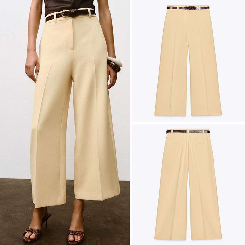 High Waist Casual Wide Leg Pan - огляд і ціна Ethnic Fashion For Ladies