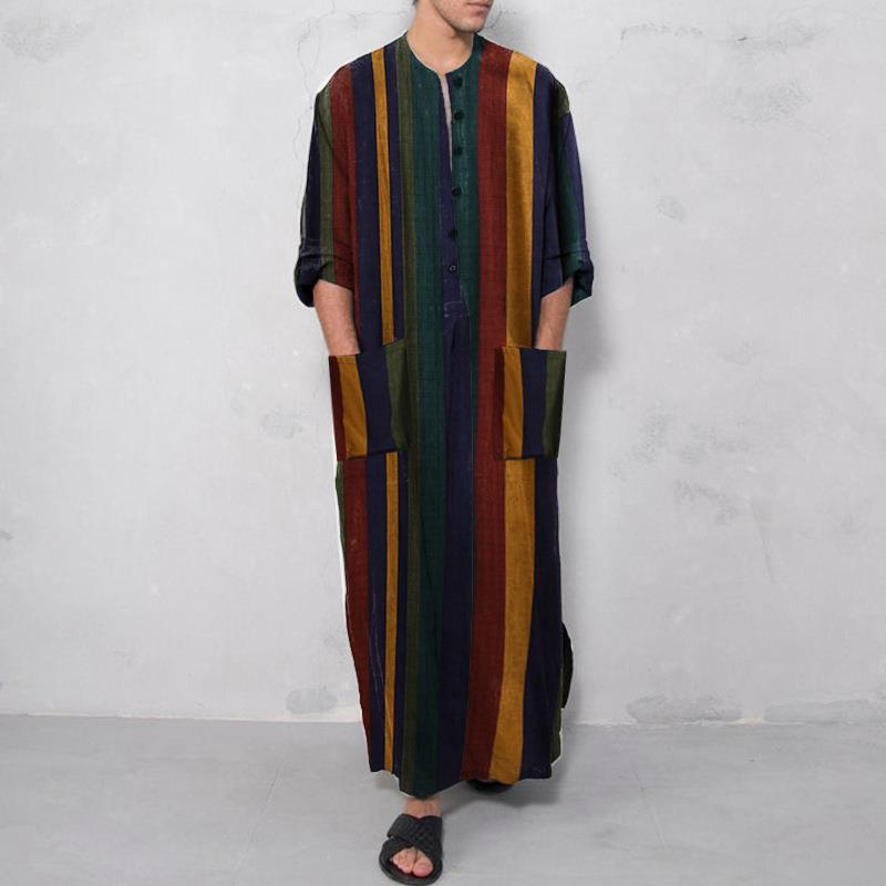 Printed Long Mens Shirt with a - огляд і ціна Ethnic Wear Men'S Fashion