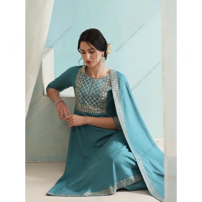 Peacock Blue Indian Women 3 Pi - огляд і ціна Salwar Kameez Set