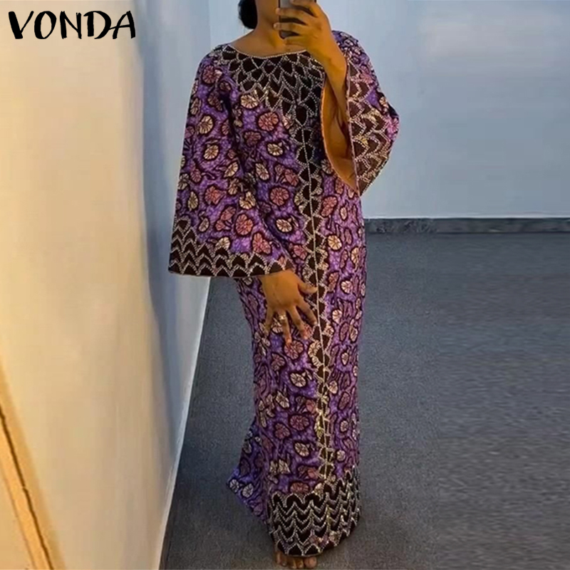 Plus Size VONDA Bohemian Dress - огляд і ціна Ethnic Gown