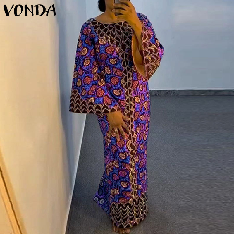 Plus Size VONDA Bohemian Dress - огляд і ціна Ethnic Gown