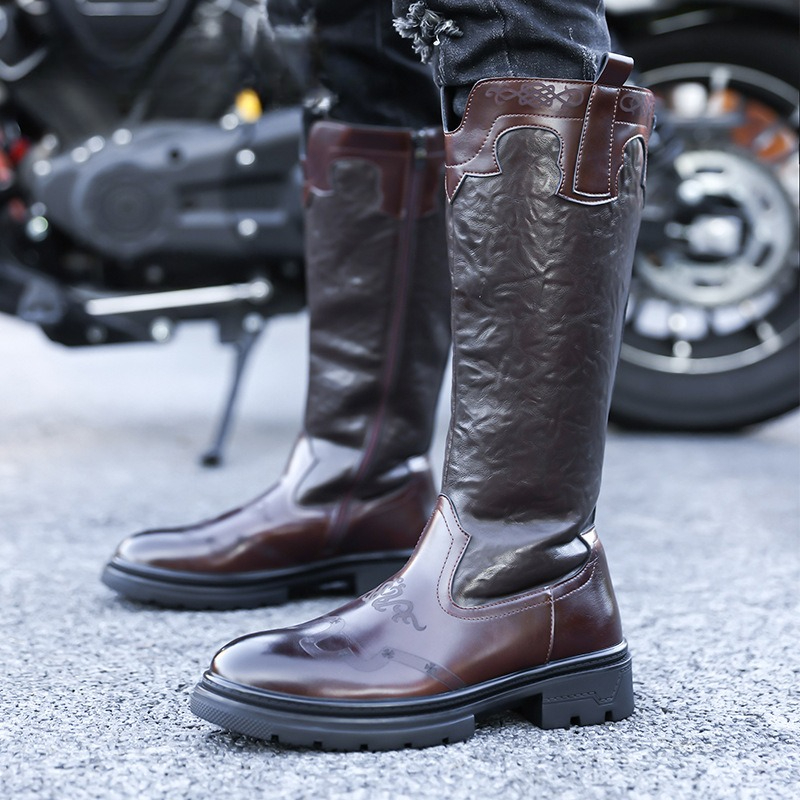 Men's Mid-calf Boots High Qual - огляд і ціна Ethnic Fashion In