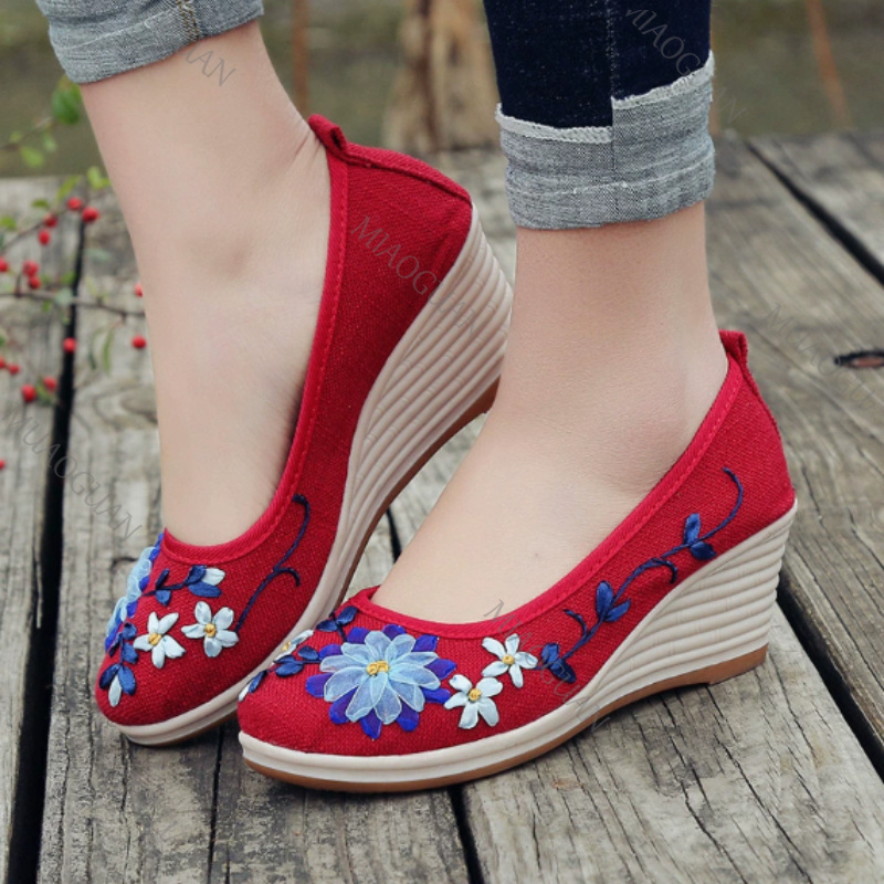 Embroidered Women Comfort Wedg - огляд і ціна Ethnic Fashion In
