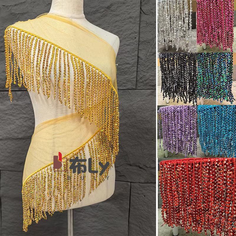 15cm Beaded Sequin Tassel Frin - огляд і ціна Ethnic Fashion Designer