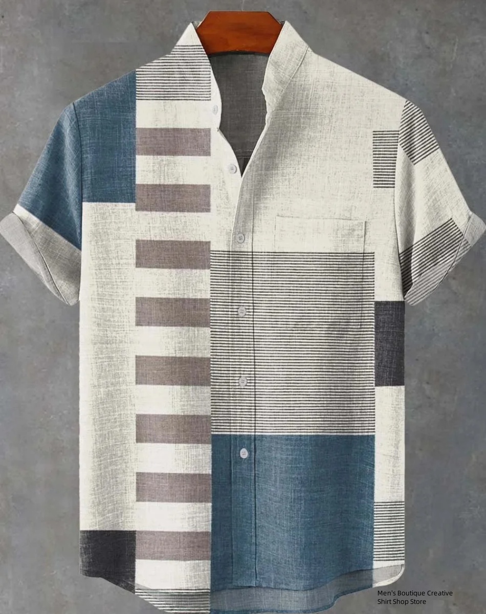 New Linen Men's 3D Ethnic Patt - огляд і ціна Ethnic Fast Fashion