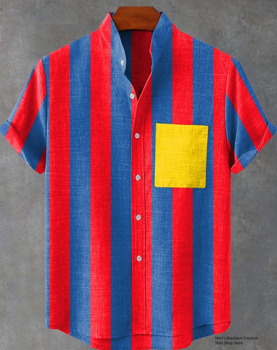 New Linen Men's 3D Ethnic Patt - огляд і ціна Ethnic Fast Fashion