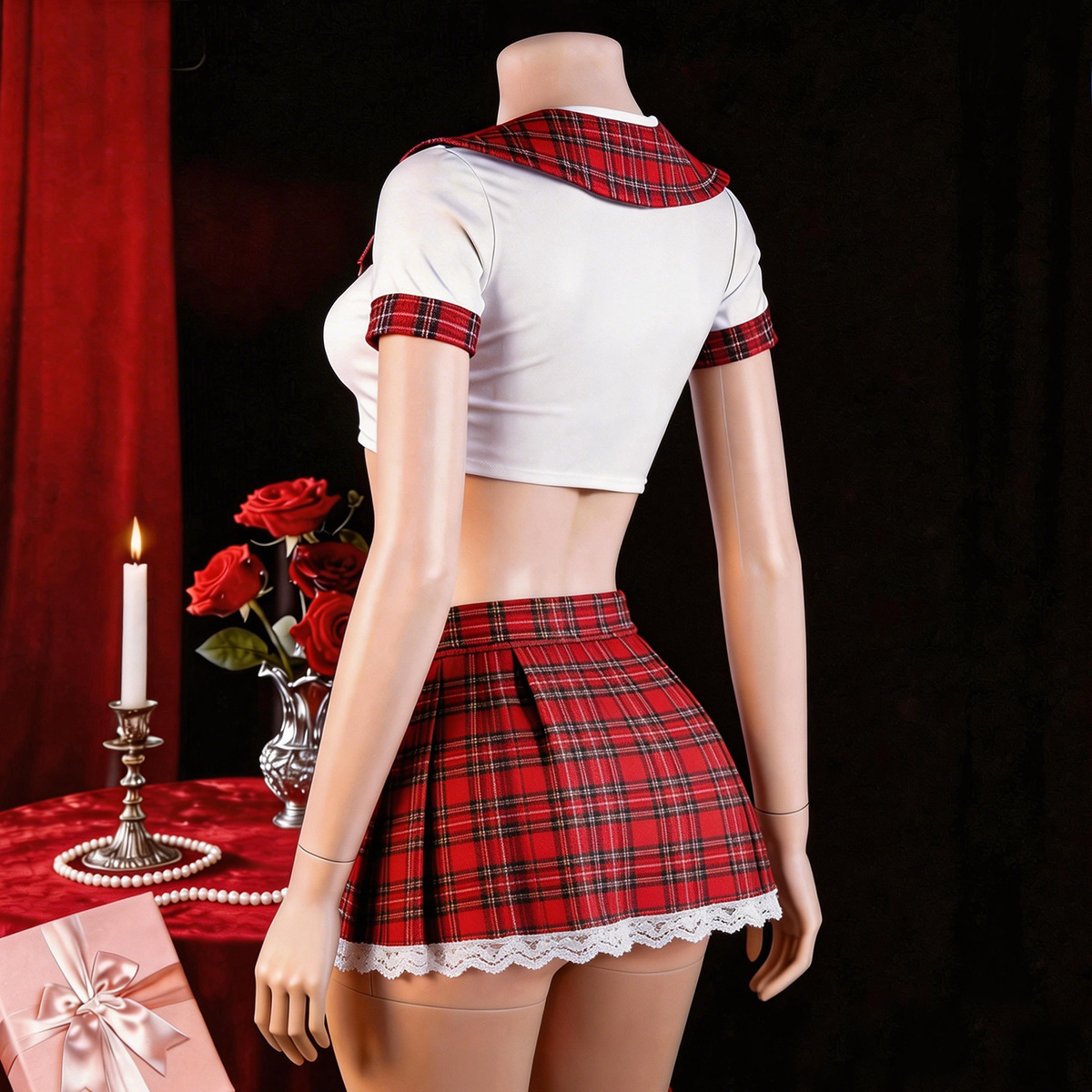 Red Sexy Lingerie Woman Porno  - огляд і ціна Ethnic Outfit