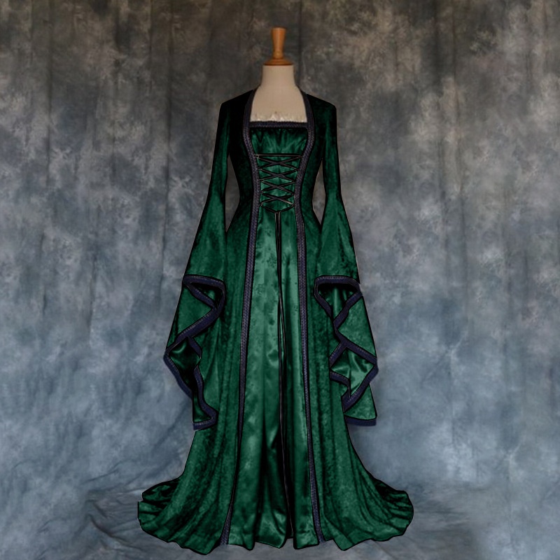 Retro Medieval Court Dress Wom - огляд і ціна Ethnic Gown