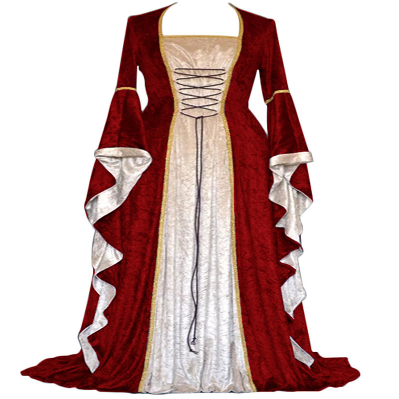 Retro Medieval Court Dress Wom - огляд і ціна Ethnic Gown