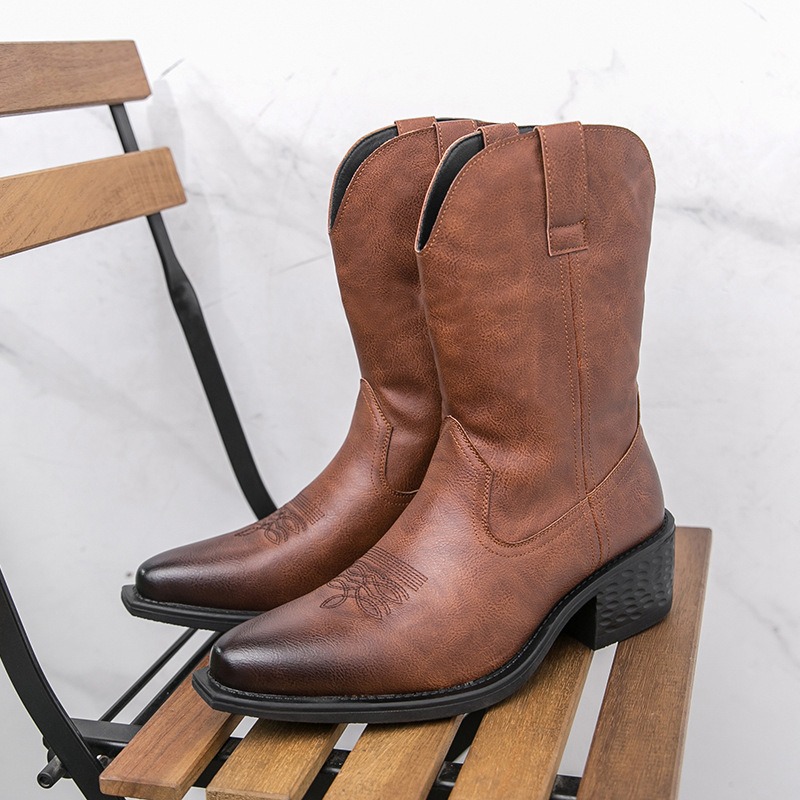 Men Boots Classic Embroidery W - огляд і ціна Ethnic Fashion In