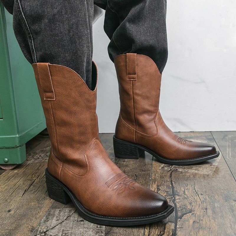 Men Boots Classic Embroidery W - огляд і ціна Ethnic Fashion In