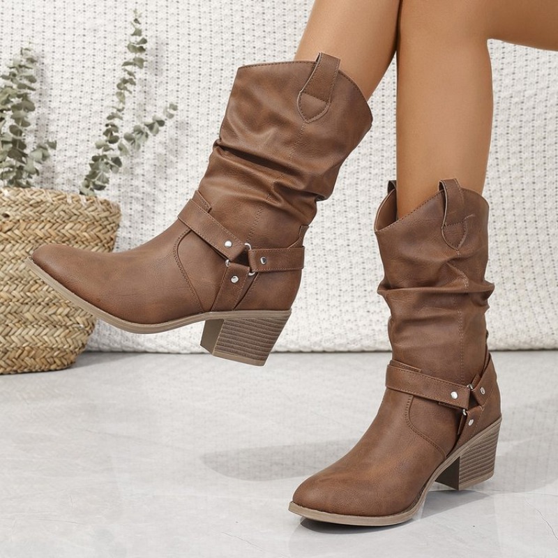 Womens Mid-Calf Boots Retro St - огляд і ціна Ethnic Fashion In