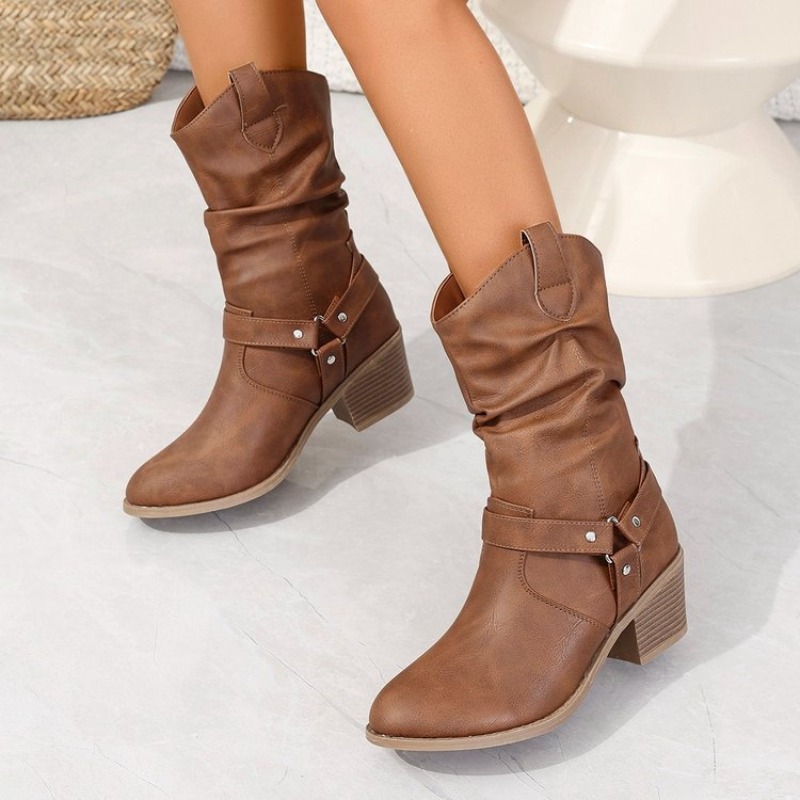 Womens Mid-Calf Boots Retro St - огляд і ціна Ethnic Fashion In