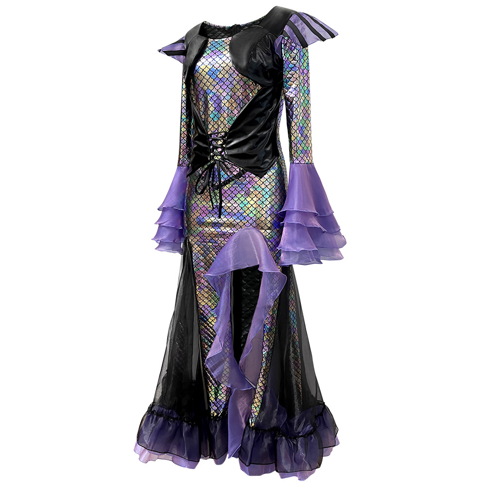 Dark Mermaid Long Dress Costum - огляд і ціна Ethnic Gown