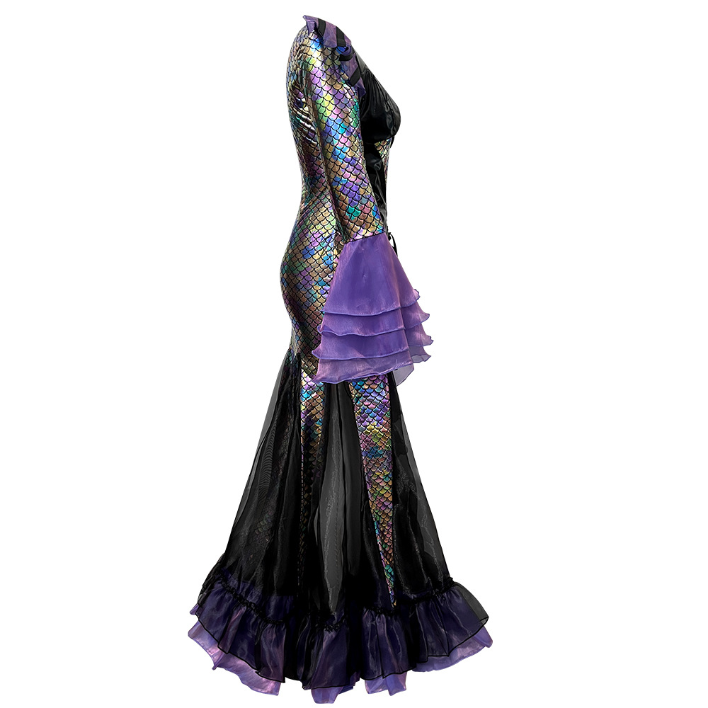 Dark Mermaid Long Dress Costum - огляд і ціна Ethnic Gown