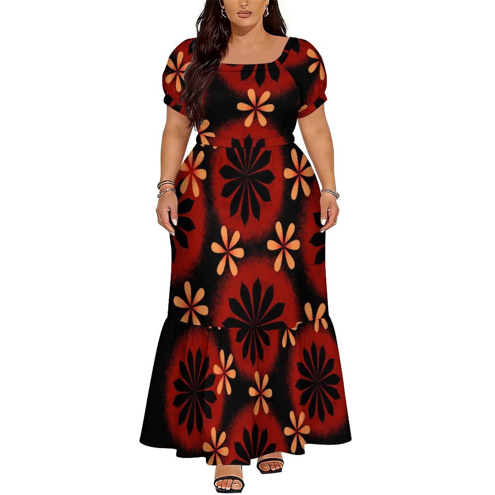 Comfortable Women's Short-Slee - огляд і ціна Ethnic Gown