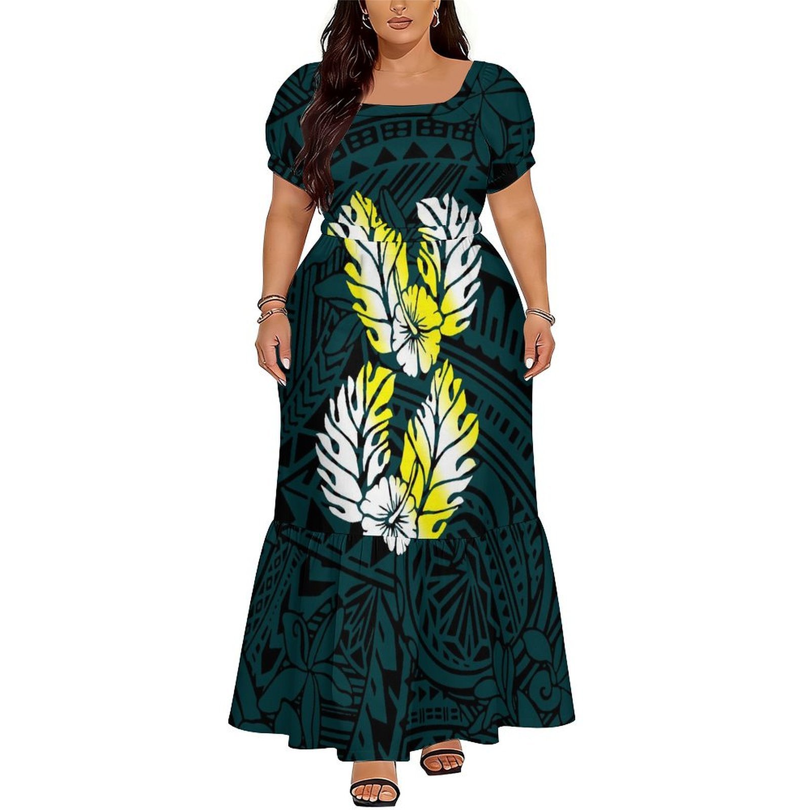 Comfortable Women's Short-Slee - огляд і ціна Ethnic Gown